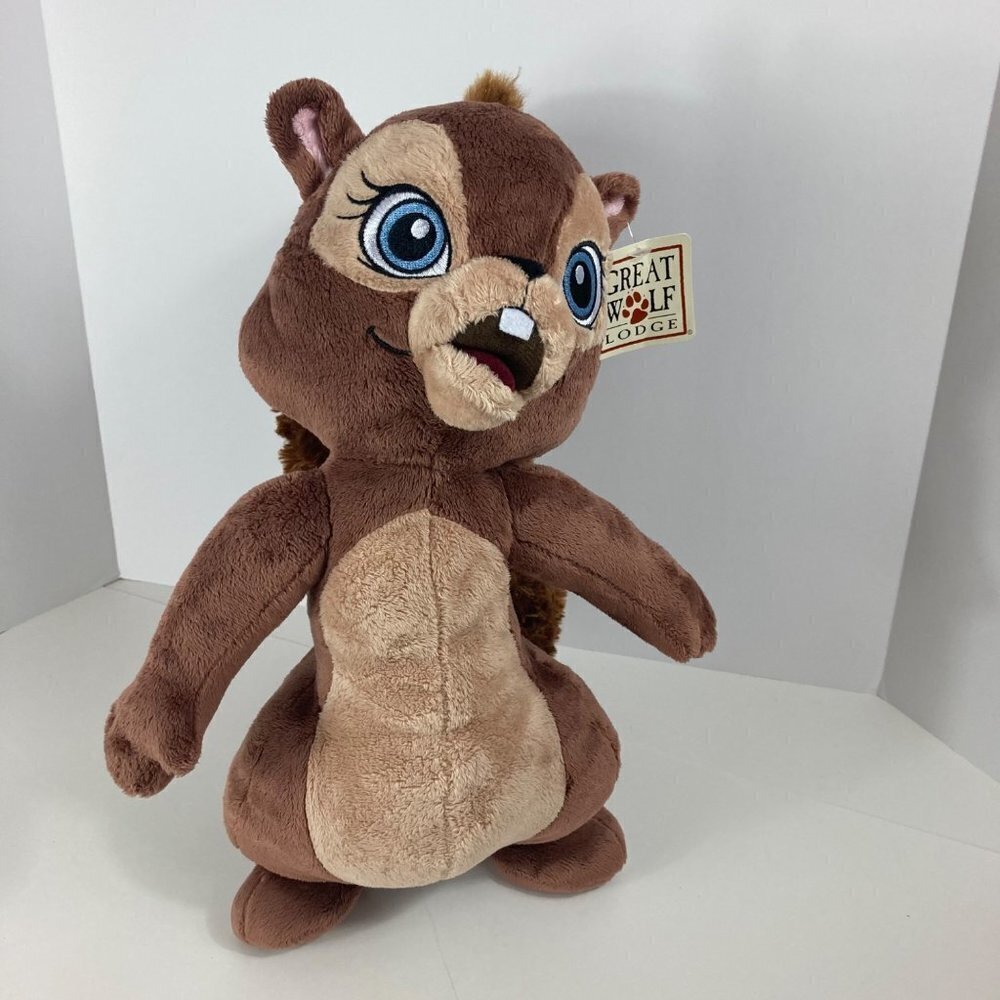 Great Wolf Lodge Sammy the Squirrel‎ Stuffed Animal 15 x 17 Missing Camera